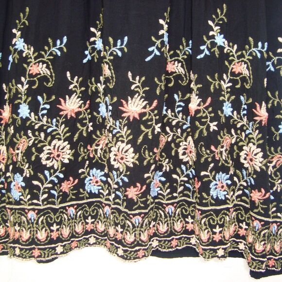 Everleigh Pleated Embroidered Ruffle Trim Sleeveless Dress Size XXL - Picture 10 of 11